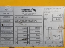 Schmitz CARG SCB3ST CoC Documents, TuV Loading Certificate