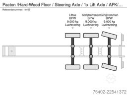 Pacton /Hard-Wood Floor / Steering Axle / 1x Lift Axle...