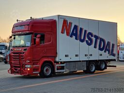 Scania R580 V8 Topline 6x2 - Box with sidedoors - Reta...