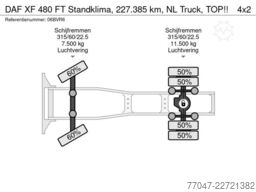 DAF XF 480 FT Standklima, 227.385 km, NL Truck, TOP!!