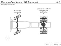 Mercedes-Benz Actros 1942 Tractor unit