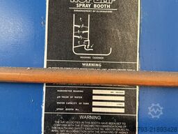 PSW Industrial Spray Booths Paint Line with Conveyor, Extraction & W