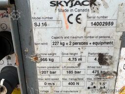 Skyjack SJ16 Hoogwerker Masthoogwerker