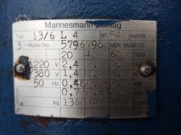 DEMAG MBV132 / MBV100 / ZBF90 / ZBS80 / ZBA13