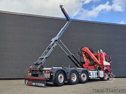 Volvo FM 420 8x2 / HIAB HOOKLIFT + 30 t/m CRANE - KRAN