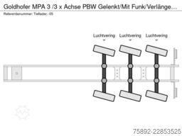 Goldhofer MPA 3 /3 x Achse PBW Gelenkt/Mit Funk/Verlängerbar