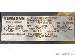 Siemens 1FT6105-8SF71-1EH1 Servomotor SN YFS227161202001 ohne Lüfter