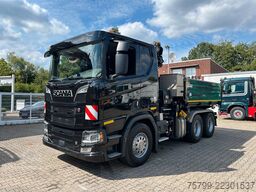 SCANIA R650 V8 3Skipper+HIAB X-HIDUO 188 Kran 6x4
