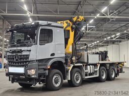 Mercedes-Benz AROCS 3253 8x8 / 65 t/m CRANE + JIB + WINCH / K...