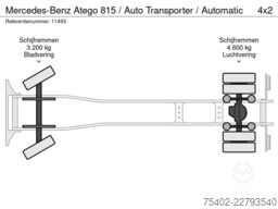 Mercedes-Benz Atego 815 / Auto Transporter / Automatic