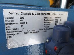 Demag DR Seilzug Hubwerk 1000 + 1600KG EKDR Hub 12m Brückenkran Kran 400V SWP