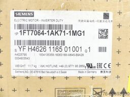 Siemens 1FT7064-1AK71-1MG1 Synchronmotor SN:YFH626116501001 - ! -