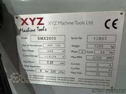 XYZ Machine Tools SMX2000