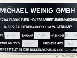 Weinig EM8 160 m/min