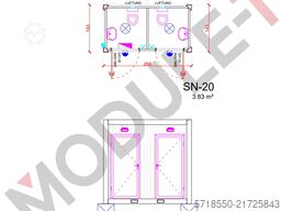 Module T Germany GmbH Sanitärcontainer 2 Kabinen kaufen NEU