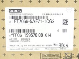 Siemens 1FT7066-5AF71-1CG2 Synchronmotor SN:YFF0619957008014 - ! -
