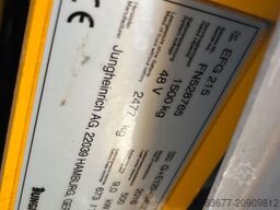 JUNGHEINRICH EFG215 EFG215 triplo460 freelift sideshift 2016 heftruck forklift electrisch