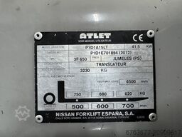 ATLET Atlet P1D1A15LT Triplo 650 Freelift/Sideshift  760UUR  LPG 2012