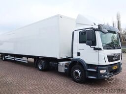 MAN TGM 15.290 Trekker + Heiwo city trailer geisole...