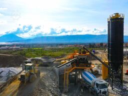 FABO Mobile Concrete Batching Plant 100 m3/h Mobile Concrete Batching Plant