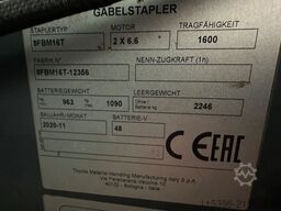 Toyota 8FBM16T - FREIHUB-MAST !!!