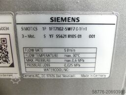 Siemens 1FT7102-5WF70-1FH1 Motor SN:YFS5621810501001--