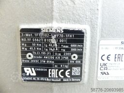 Siemens 1FT7102-5WF70-1FH1 Motor SN:YFS5621810501001--