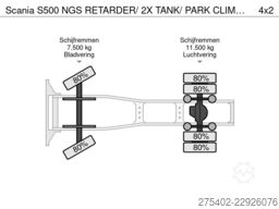 Scania S500 NGS RETARDER/ 2X TANK/ PARK CLIMA/ ACC