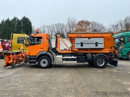 MERCEDES-BENZ 1824 Axor Abroller mit Schneeschild und Streuer