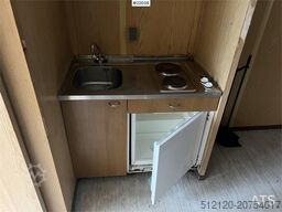 20 fot container m/ wc, dusj, vask, varmtvannsbere