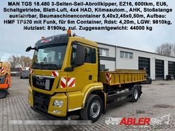 MAN TGS 18.480 3-Seiten-Seil-Abrollkipper 4x4