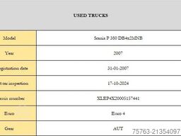 Scania P380 4x2 MND - Flatbed - Euro 4 - Opti Cruise -...