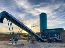 CONSTMACH Concrete Mixing Plant 45 M3/H Mini Mobil Concrete Mixing Plant