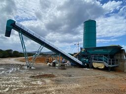 CONSTMACH Concrete Mixing Plant 45 M3/H Mini Mobil Concrete Mixing Plant