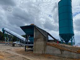 CONSTMACH Concrete Mixing Plant 45 M3/H Mini Mobil Concrete Mixing Plant