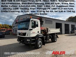 MAN TGM 18.320 Kipper+Kran Palfinger PK14501 SLD
