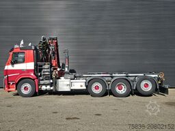 Volvo FM 420 8x2 / HIAB HOOKLIFT + 30 t/m CRANE - KRAN