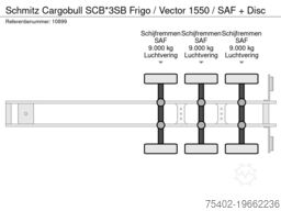 Schmitz Cargobull SCB*3SB Frigo / Vector 1550 / SAF + Disc