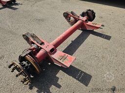 SAF TRAILER AXLE SINGLE TIRES DISC BRAKES.