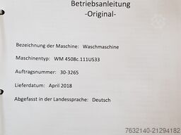 Benteler Maschinenbau Waschmaschine WM4513c mit US