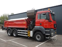 MAN TGS 28.400 6X6 2 SIDE TIPPER WITH HMF 1643 CRAN...