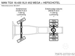 MAN TGX 18.430 XLX 4X2 MEGA + HEFSCHOTEL