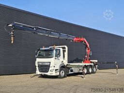 DAF CF 530 8x4 / RETARDER / FASSI F545 CRANE / KRAN...