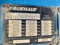 Fruehauf TX34CW 3 assen open laadbak