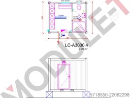 Umkleidecontainer / WC / Duschcontainer 3,00×2,40m