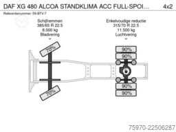 DAF XG 480 ALCOA  STANDKLIMA  ACC  FULL-SPOILER  2x...