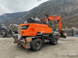 Doosan DX165W-5 wheeled machine w/ K80 hitch with electri