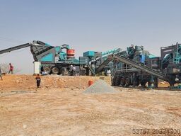 Constmach Mobile Rock Crushing Plant Mobile stone crushing plant 120-150 tph