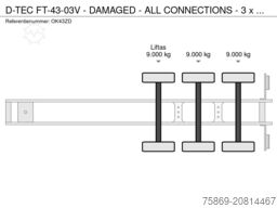 D-TEC FT-43-03V - DAMAGED - ALL CONNECTIONS - 3 x EXT...