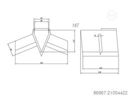 CORMAK Klin krzyżowy do łuparki 16 ton